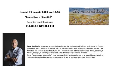 Incontro con il Professor Paolo Apolito